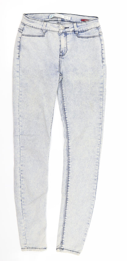Zara Womens Blue  Rayon Skinny Jeans Size 6 L31 in - jegging