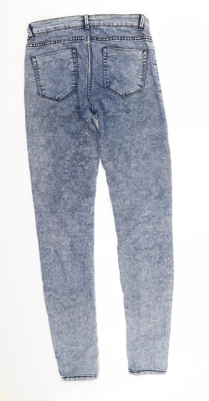 Womens UK Size 6 Zara  Jegging Blue Leggings