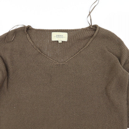 Papaya Womens Brown   Pullover Jumper Size 8