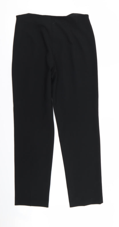 M&S Womens Black   Trousers  Size 12 L29 in