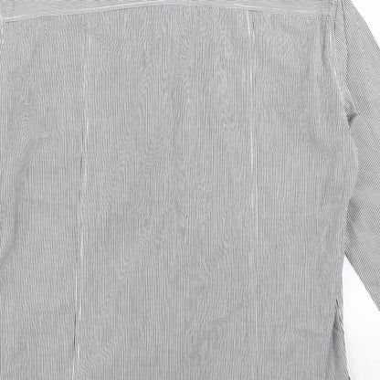 Mens UK Size S giogoi Black  Button-Up Long Sleeve Casual Shirt