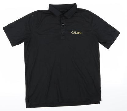 CALIBRE Mens Black    Polo Size S