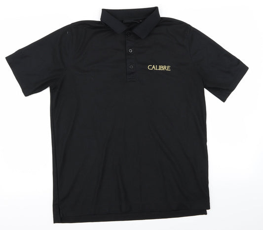 CALIBRE Mens Black    Polo Size S
