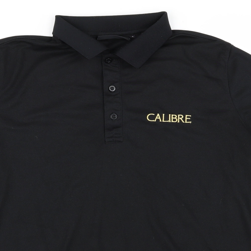 CALIBRE Mens Black    Polo Size S