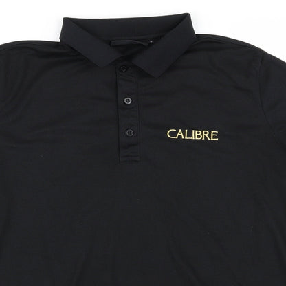 CALIBRE Mens Black    Polo Size S