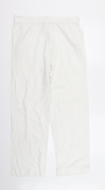 Womens UK Size L oasis Regular Fit  White Trousers