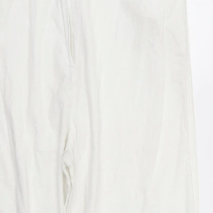 Womens UK Size L oasis Regular Fit  White Trousers