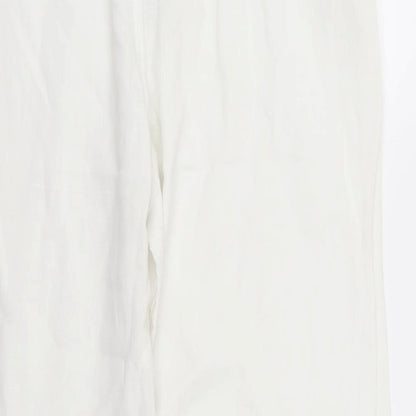 Womens UK Size L oasis Regular Fit  White Trousers