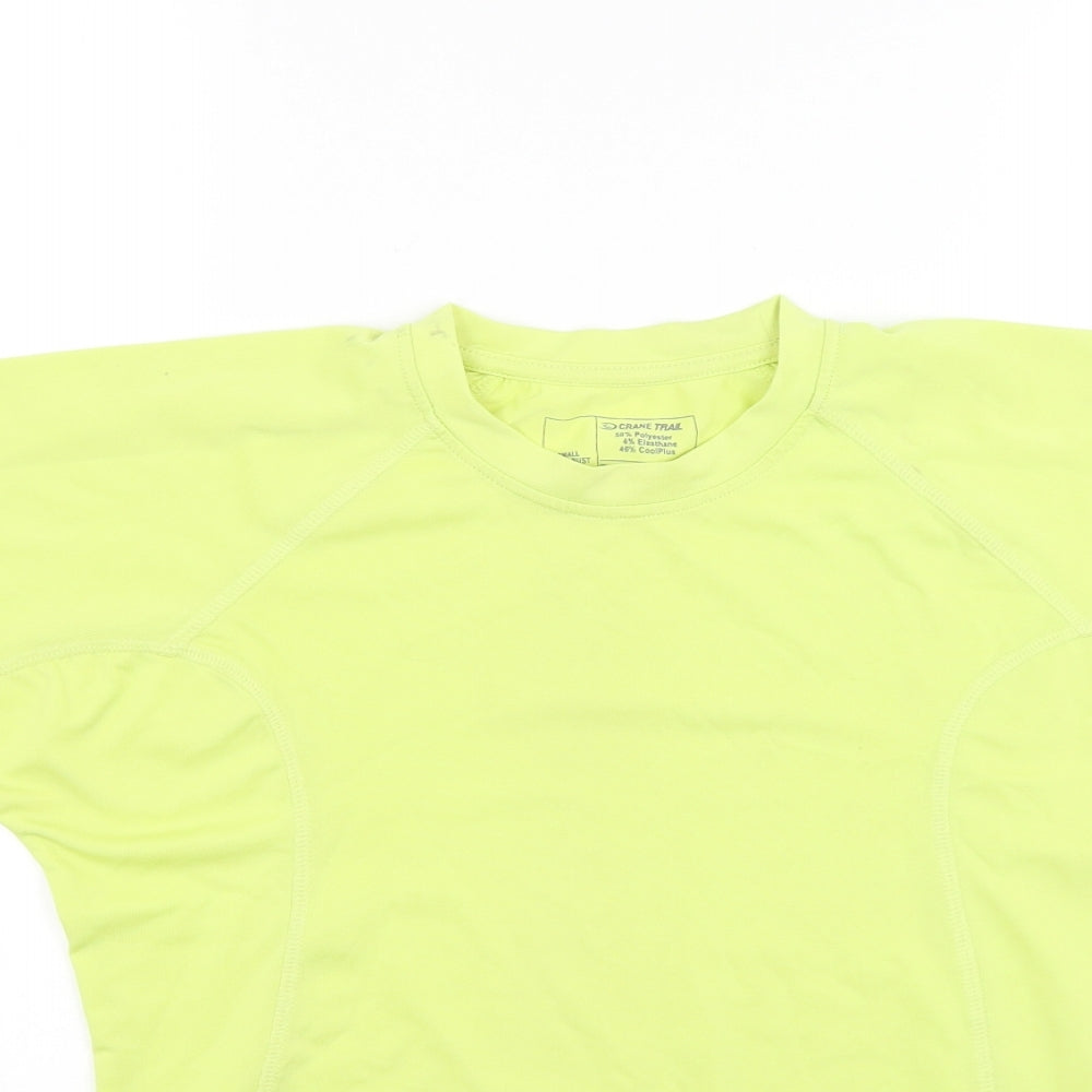 Crane Womens Yellow   Basic Casual Size S