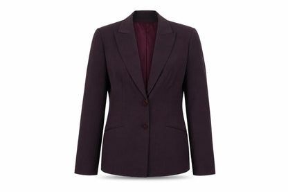 J taylor Womens Red Striped  Jacket Coat Size 12