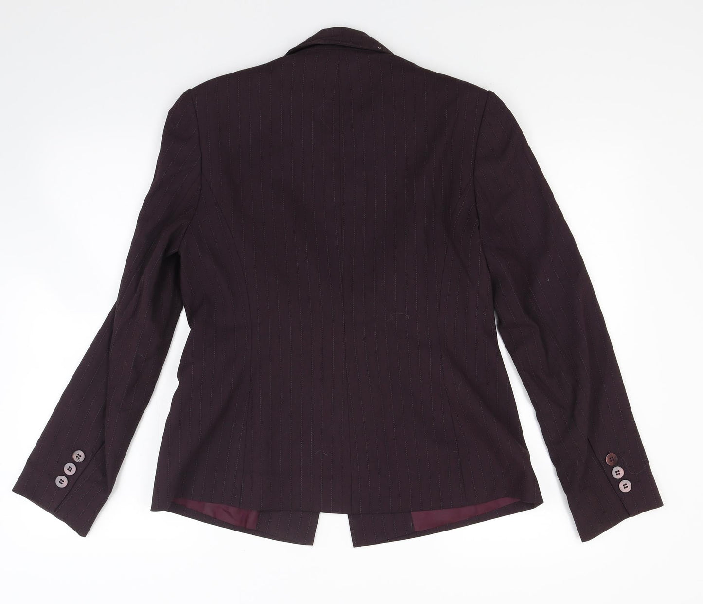 J taylor Womens Red Striped  Jacket Coat Size 12