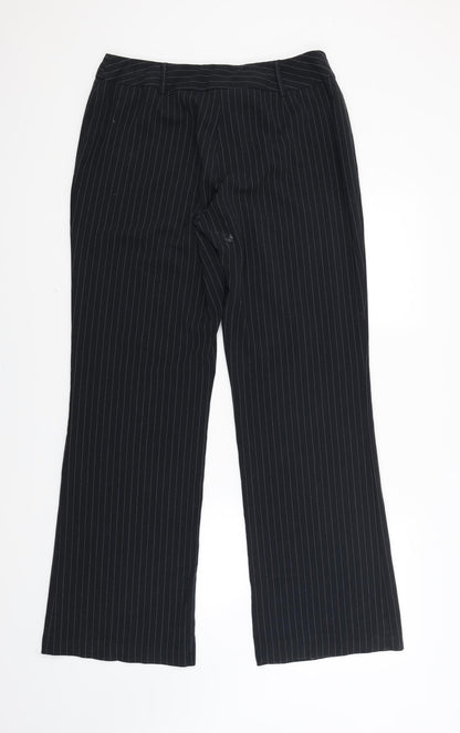 George Womens Grey Striped  Trousers  Size 14 L30 in