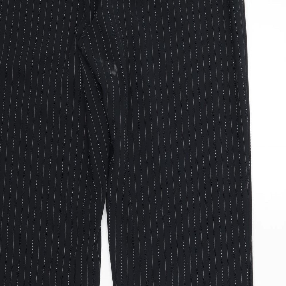 George Womens Grey Striped  Trousers  Size 14 L30 in