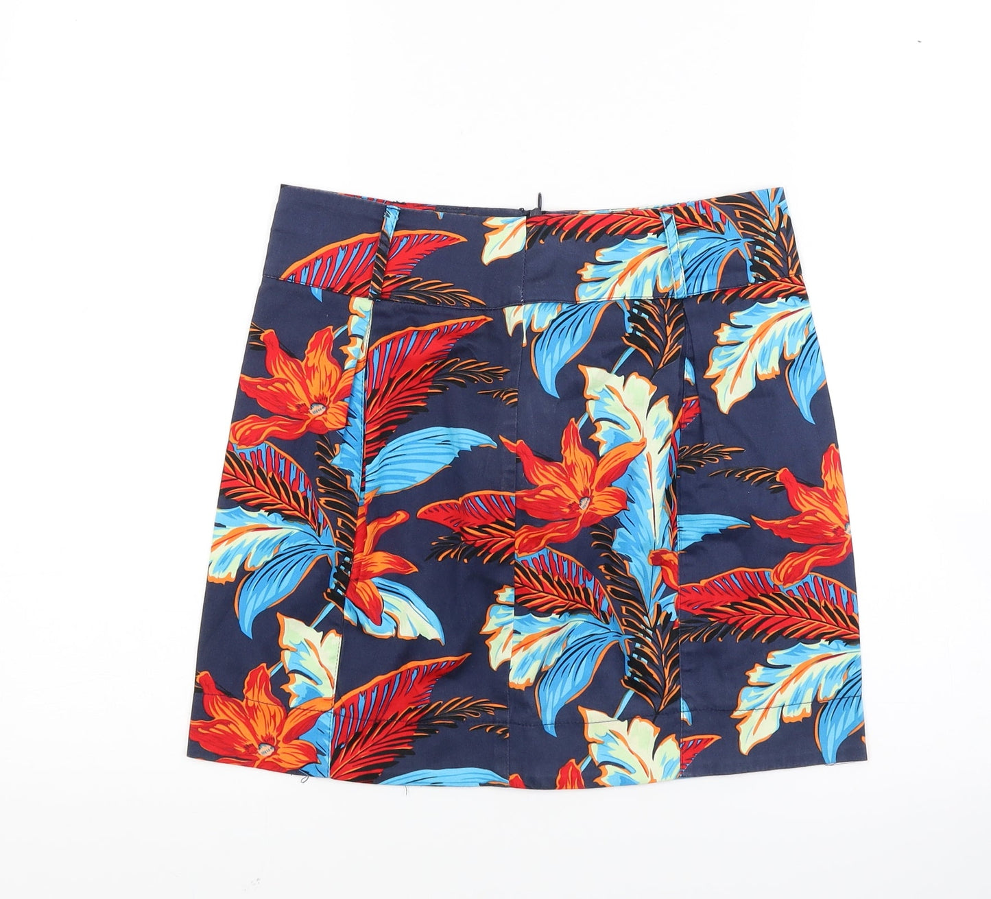 Ad lib Womens Multicoloured Floral  Mini Skirt Size 8