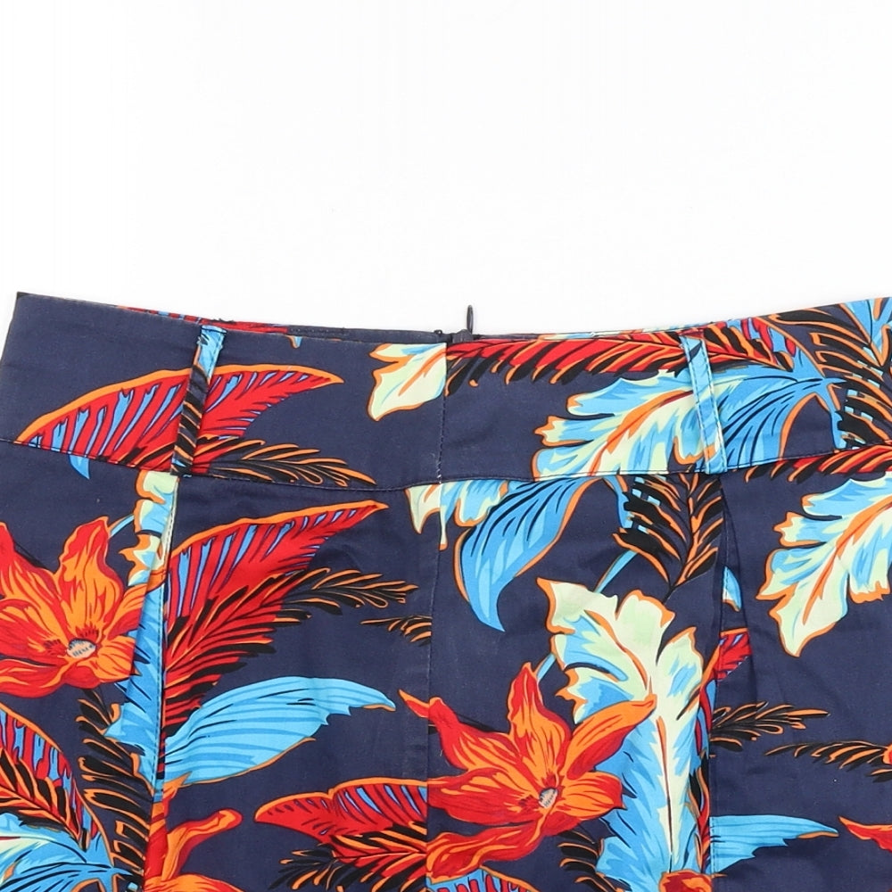 Ad lib Womens Multicoloured Floral  Mini Skirt Size 8