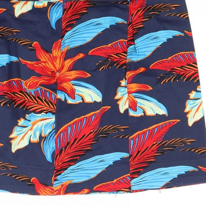 Ad lib Womens Multicoloured Floral  Mini Skirt Size 8