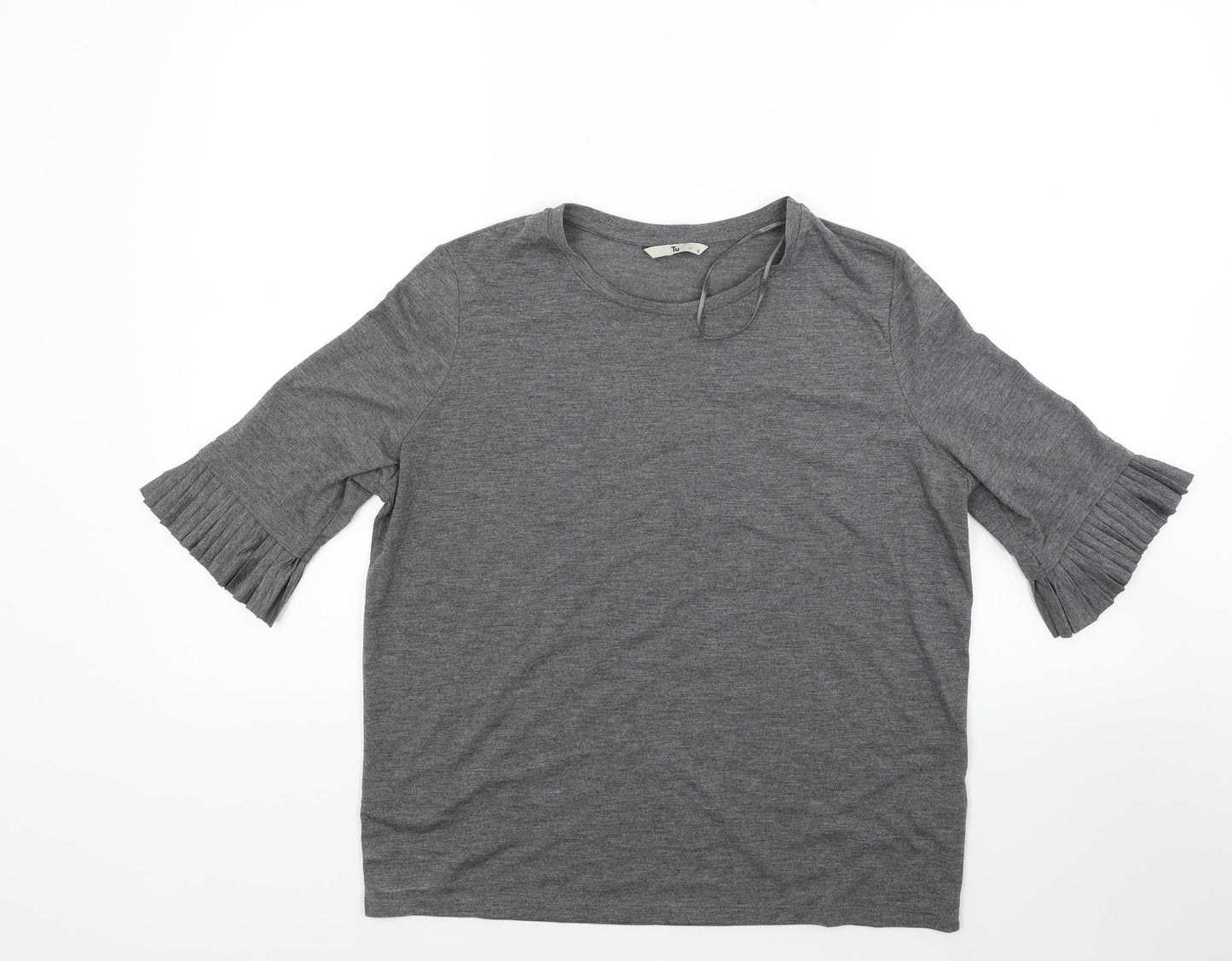 TU Womens Grey   Basic Blouse Size 12