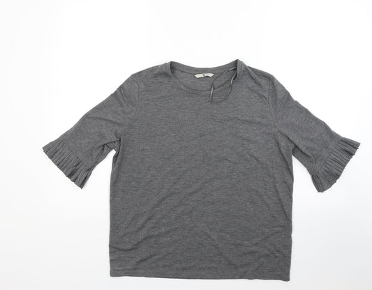 TU Womens Grey   Basic Blouse Size 12