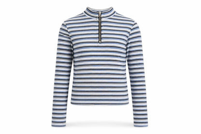 New Look Girls Blue Striped  Pullover Sweatshirt Size 9-10 Years