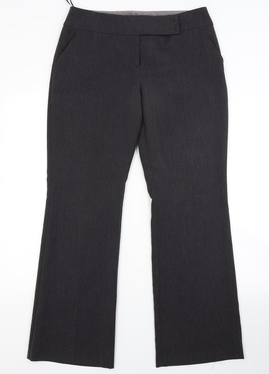 Womens UK Size 12 Dorothy Perkins Regular Fit  Grey Trousers