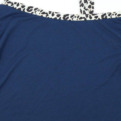 Preworn Womens Blue Animal Print  Pullover Jumper Size XL