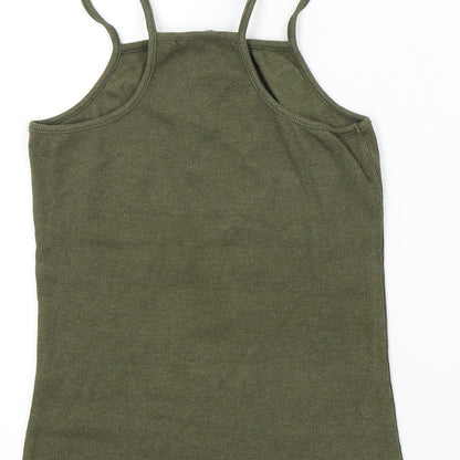 Candy Couture Girls Green Colourblock  Basic T-Shirt Size 15 Years