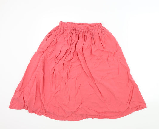 New Look Womens Pink   Flare Skirt Size 8