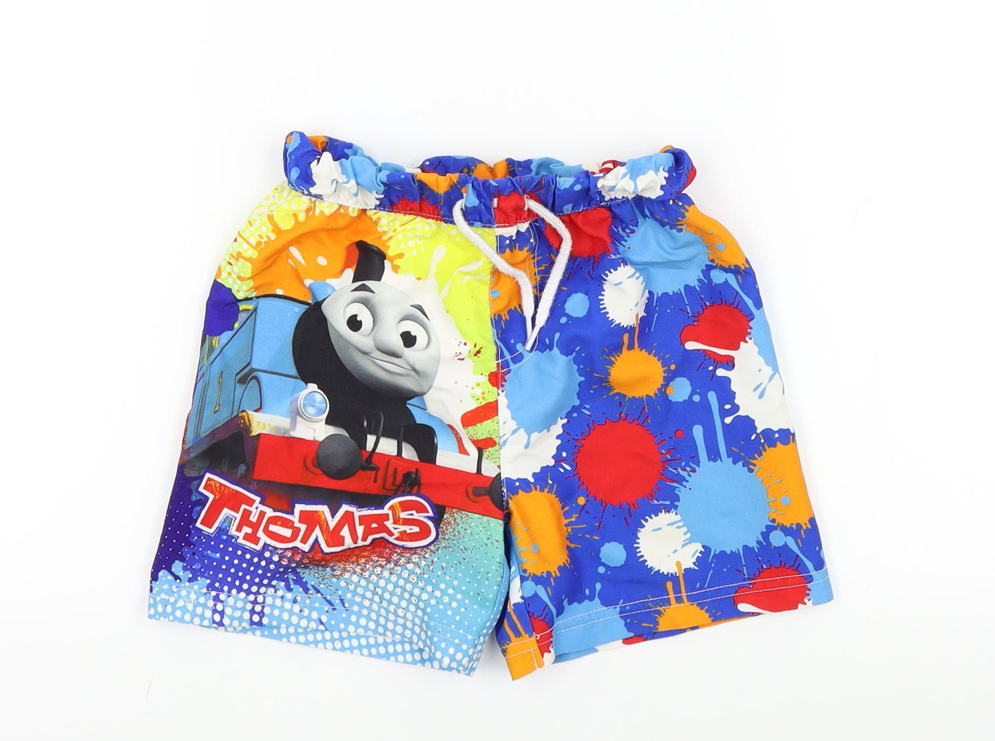 THOMAS THE TANK Boys Multicoloured Geometric  Bermuda Shorts Size 3 Years - THOMAS THE TANK