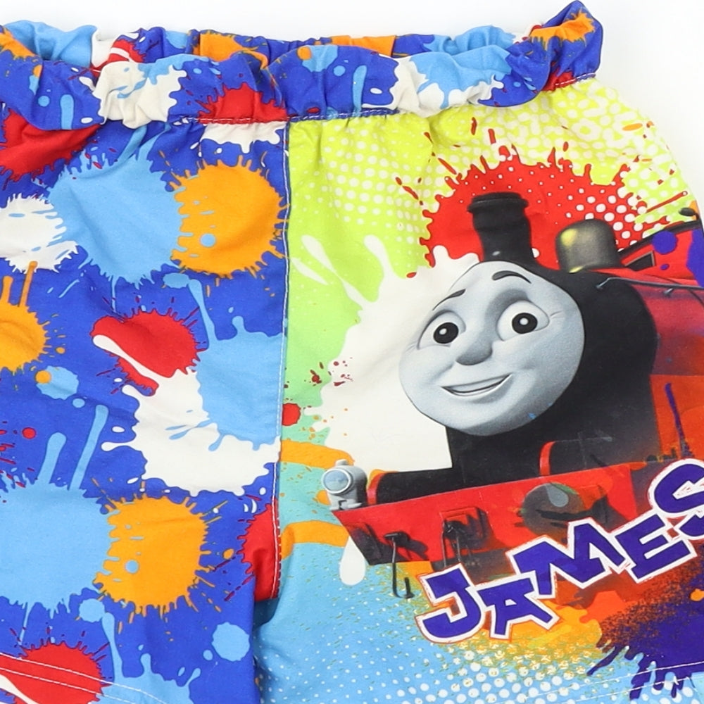 THOMAS THE TANK Boys Multicoloured Geometric  Bermuda Shorts Size 3 Years - THOMAS THE TANK