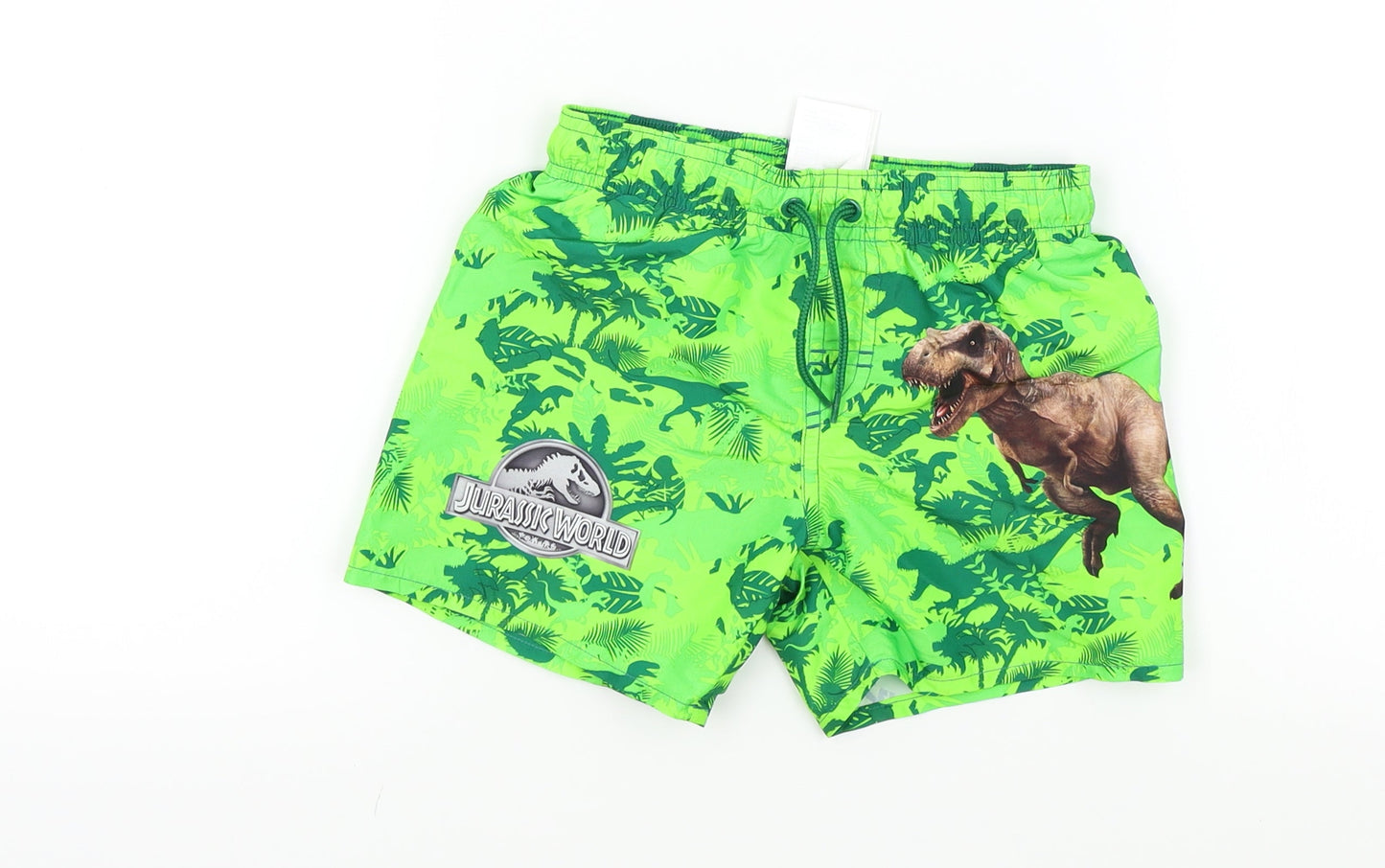H&M Boys Green   Bermuda Shorts Size 2-3 Years - Jurassic Park