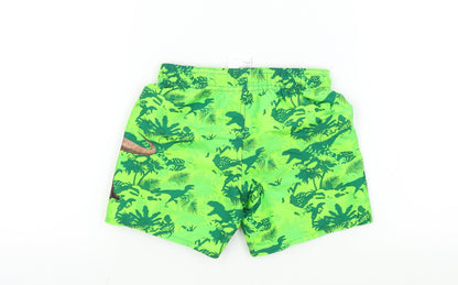 H&M Boys Green   Bermuda Shorts Size 2-3 Years - Jurassic Park