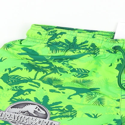 H&M Boys Green   Bermuda Shorts Size 2-3 Years - Jurassic Park