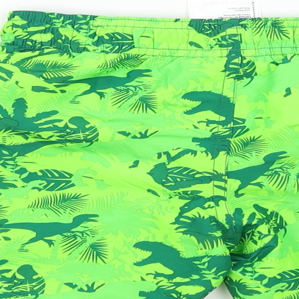 H&M Boys Green   Bermuda Shorts Size 2-3 Years - Jurassic Park