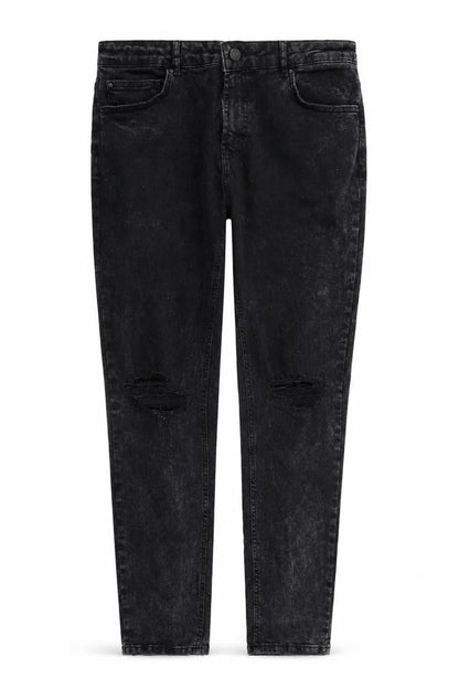 Womens UK Size 36 Denim & Co. Regular Fit Straight Black Jeans