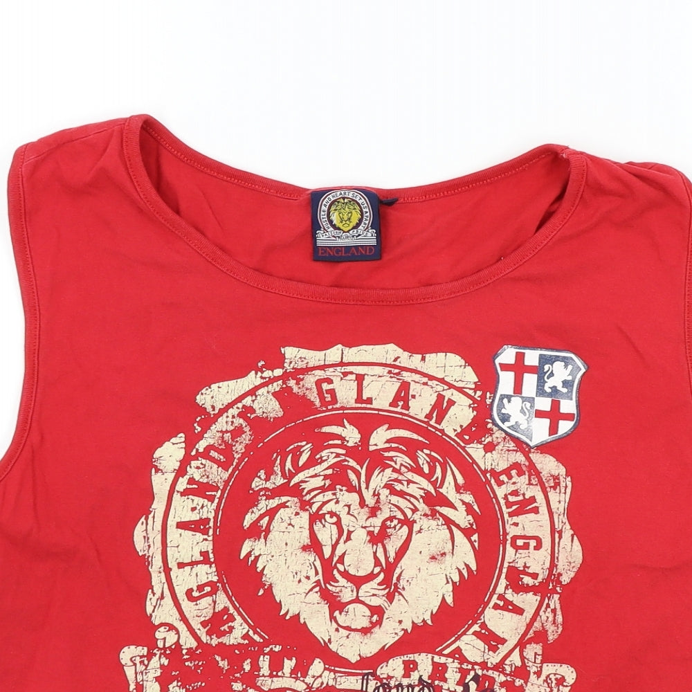 Mens UK Size 18 England Red  T-Shirt