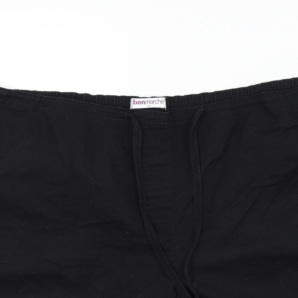 Bonmarché Womens Black   Bermuda Shorts Size 24 in