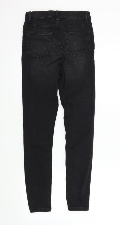 Denim & Co. Womens Black   Skinny Jeans Size 10 L29 in