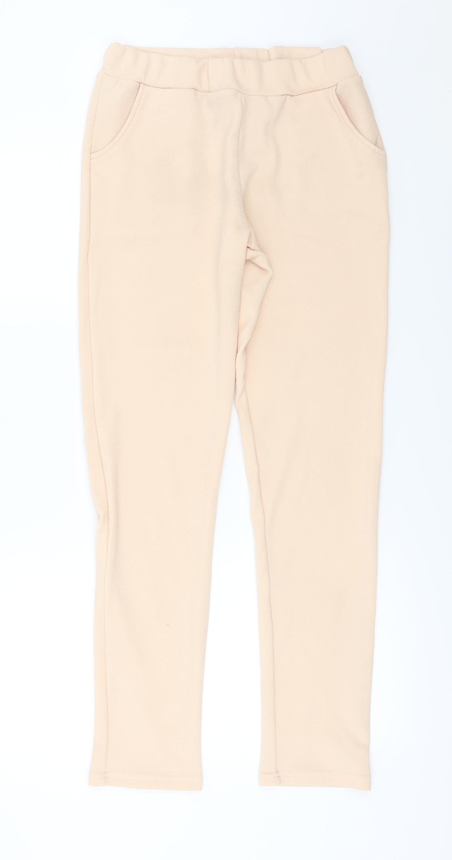 Womens UK Size 14 Preworn Relaxed Fit  Pink Trousers