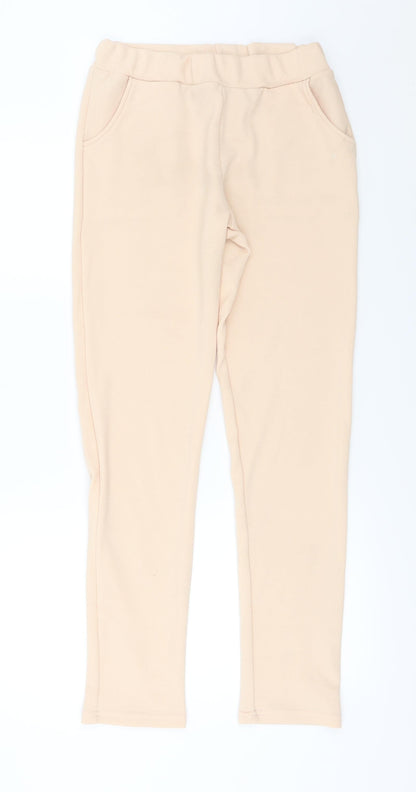 Womens UK Size 14 Preworn Relaxed Fit  Pink Trousers