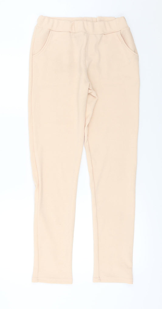 Womens UK Size 14 Preworn Relaxed Fit  Pink Trousers