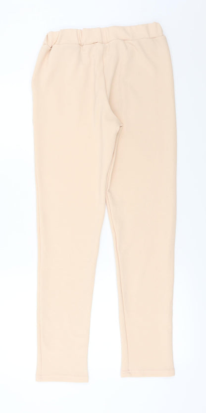Womens UK Size 14 Preworn Relaxed Fit  Pink Trousers