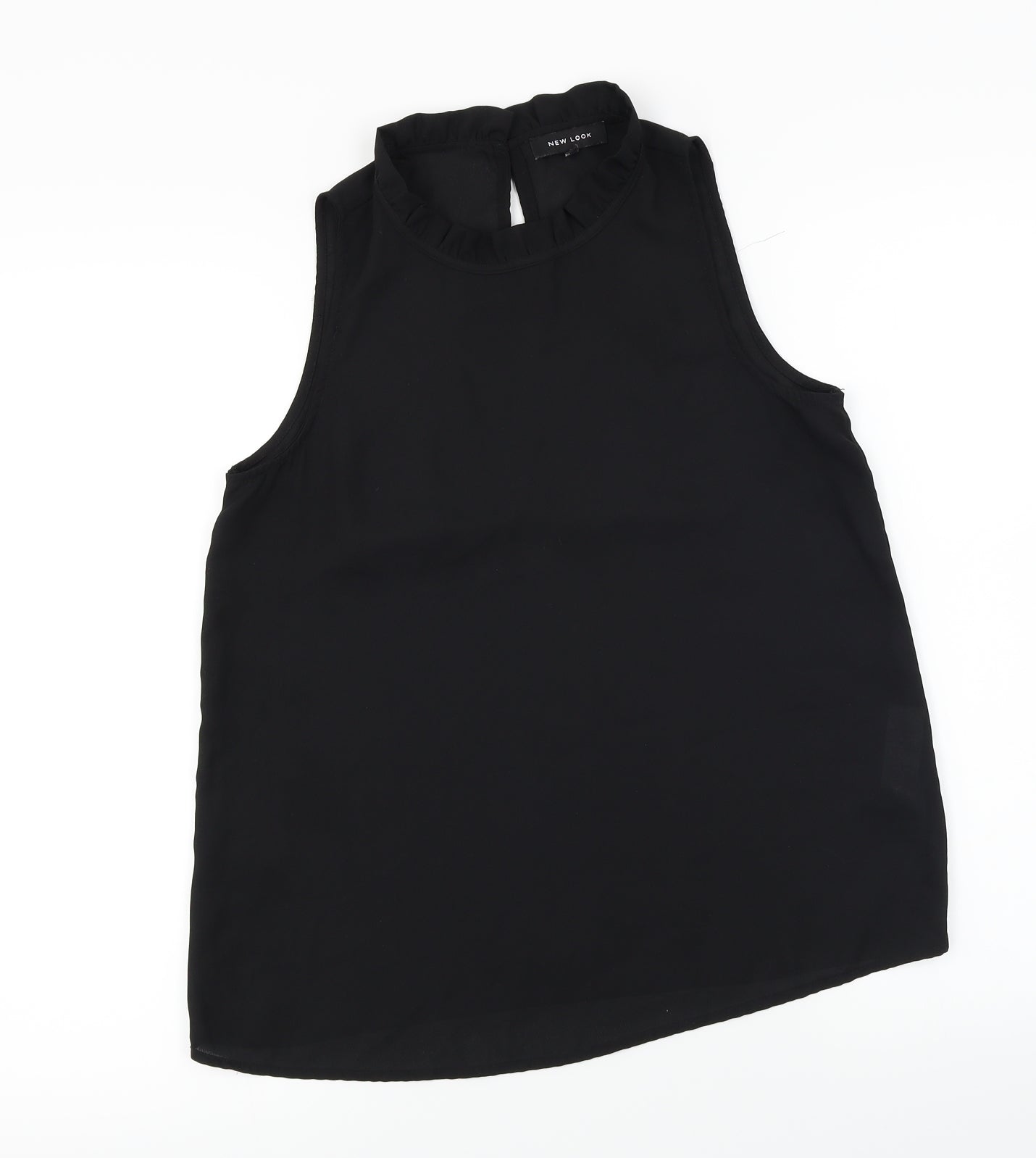 Womens UK Size 8 New Look Black Basic T-Shirt