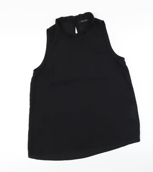 Womens UK Size 8 New Look Black Basic T-Shirt
