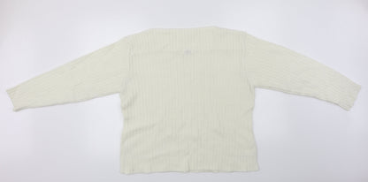 Editions  Womens Ivory   Pullover Jumper Size XL