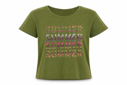 M&Co Girls Green   Basic T-Shirt Size 13 Years