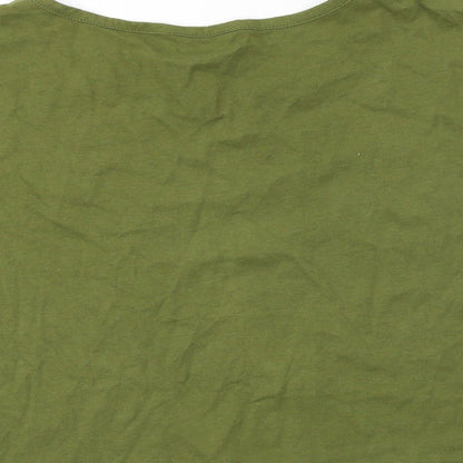 M&Co Girls Green   Basic T-Shirt Size 13 Years