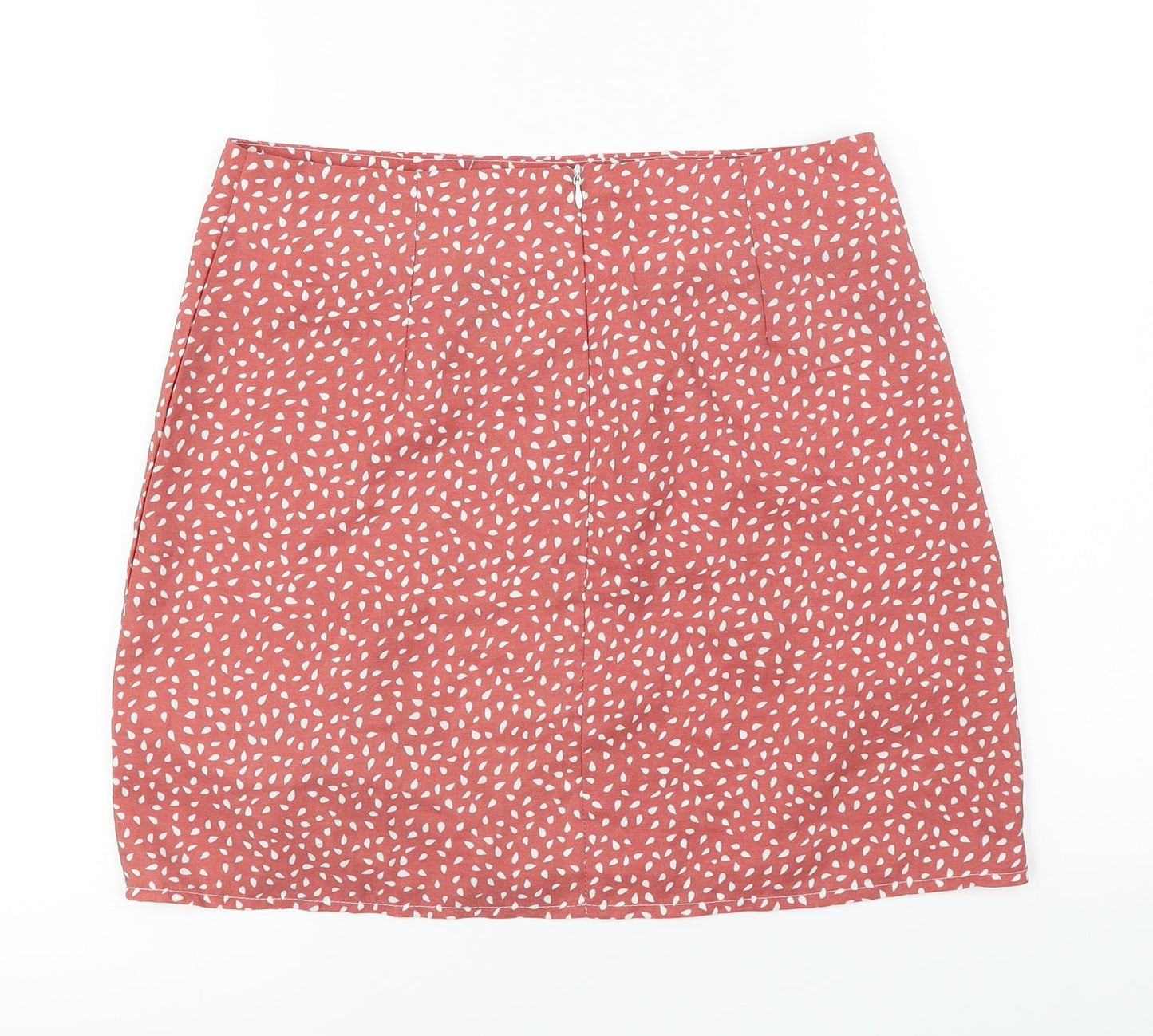 SheIn  Womens Pink Polka Dot  A-Line Skirt Size L