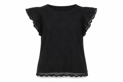 Womens UK Size 10 Topshop Black Basic T-Shirt