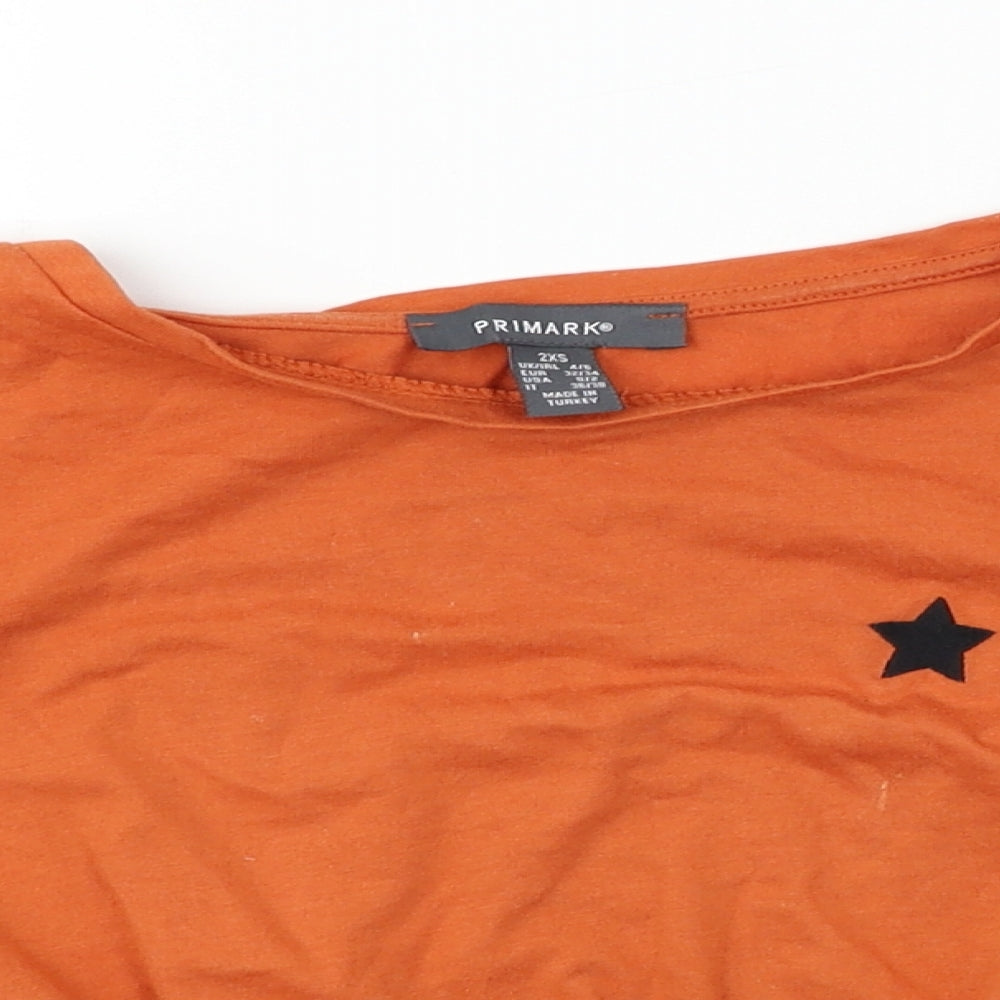 Primark Womens Brown   Basic T-Shirt Size XS