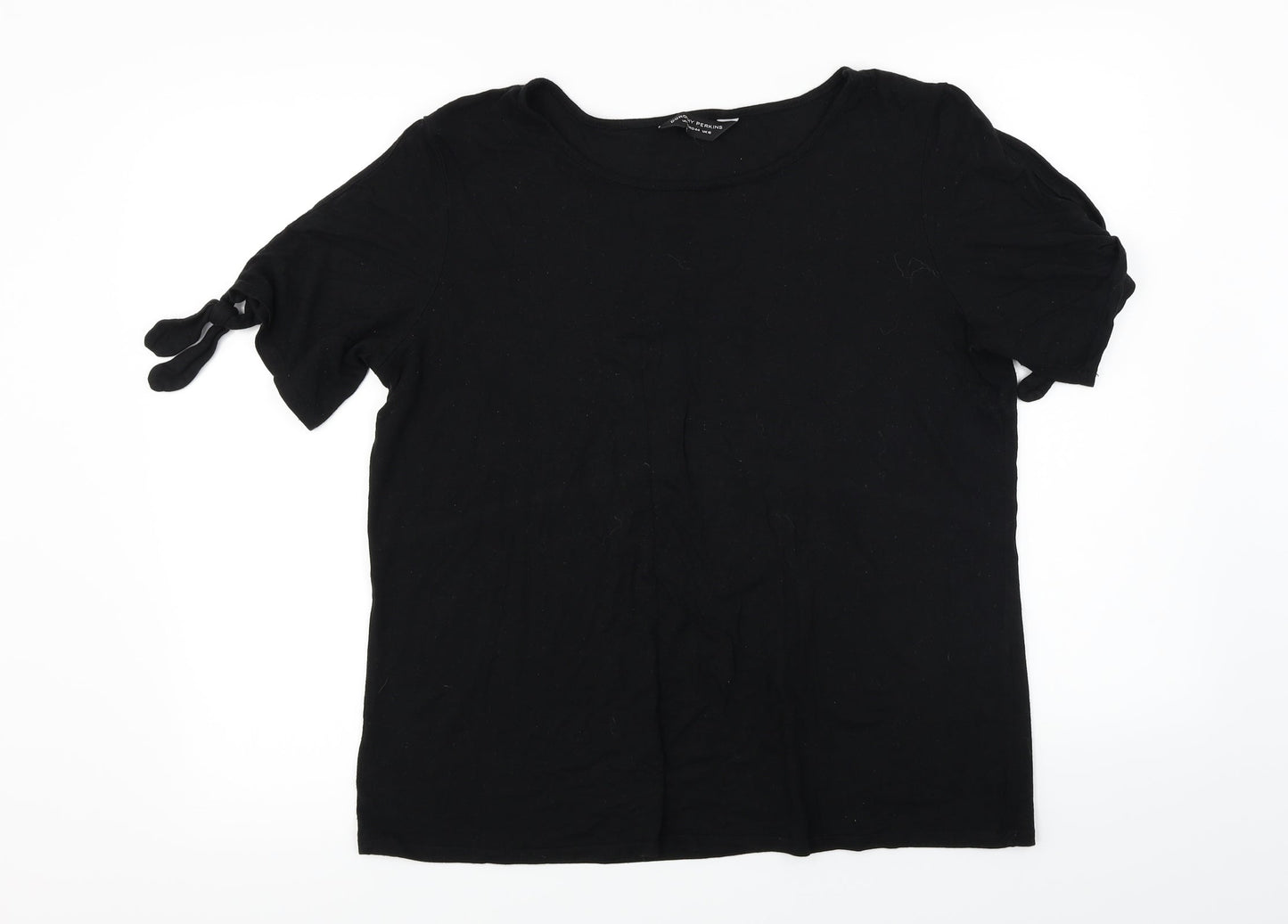 Womens UK Size 12 Dorothy Perkins Black Basic Blouse